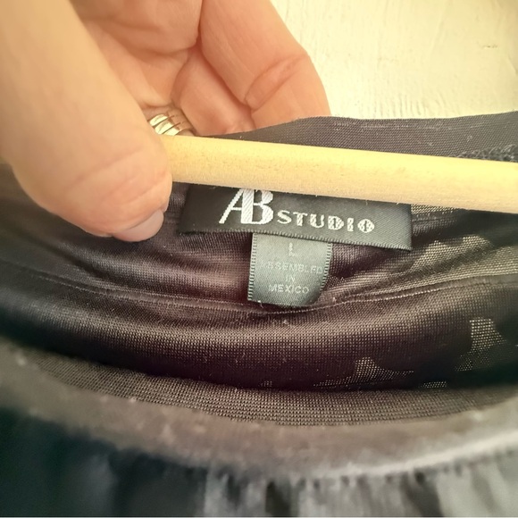 Black Ruffled Blouse - Picture 2 of 5